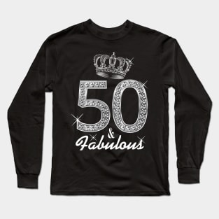 Womens 50th Birthday Gift Diamond 1968 T shirt for Women Long Sleeve T-Shirt